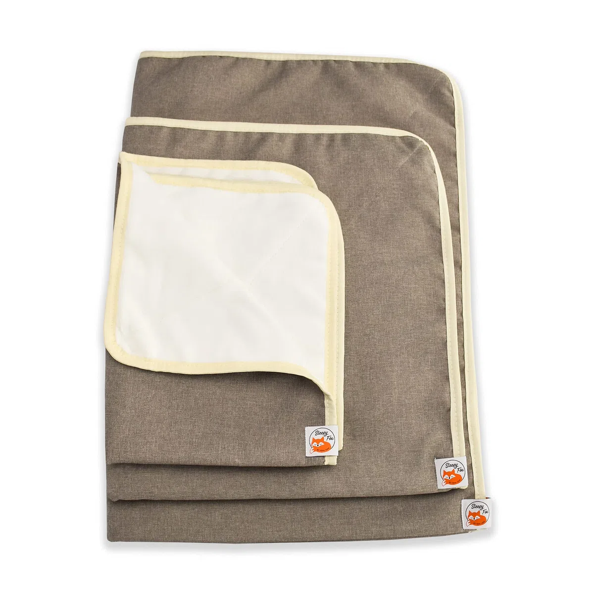 Sleepy Fox® Snuggle - Manta para Gatos y Perros con Forro Polar Sherpa (60 x 80 cm), Color Beige