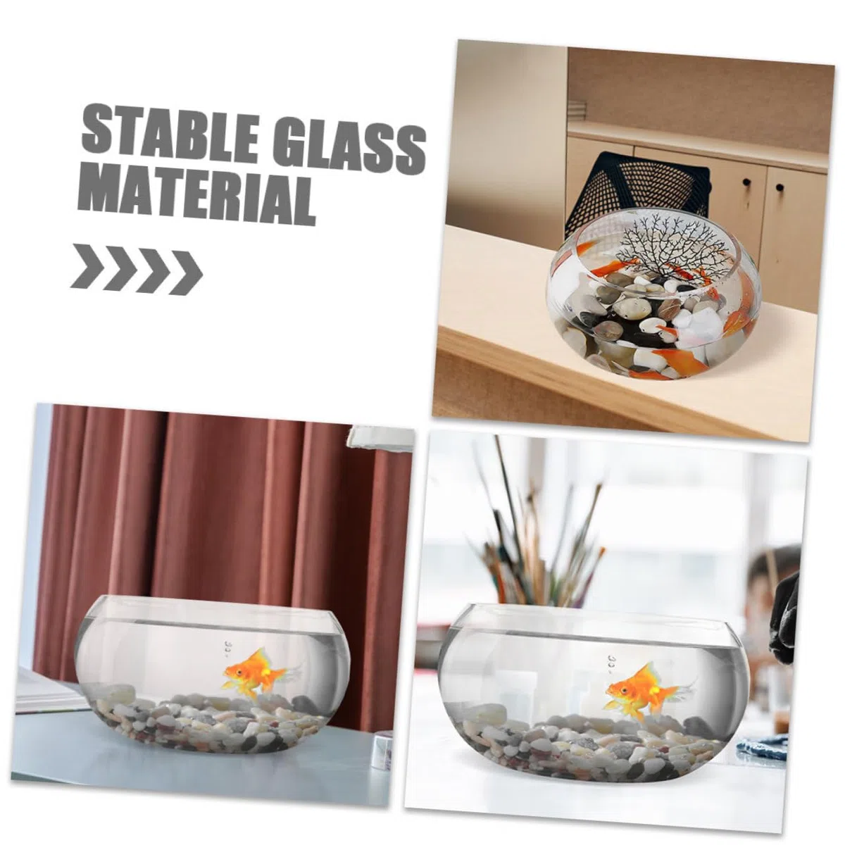 BESPORTBLE Pecera De Burbujas Pecera Transparente para Peces y Plantas Decorativa para Hogar y Oficina