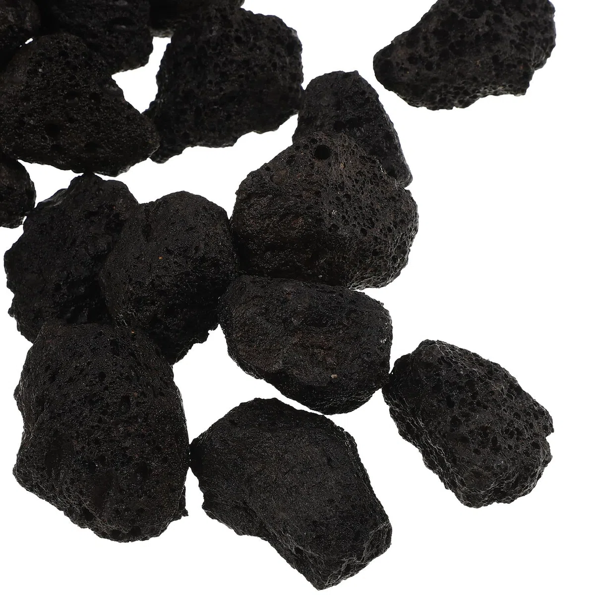 ifundom Arena de Piedra Volcánica Negra para Acuario, Grava Uniforme de 1kg Adecuado para Plantas Acuáticas y Bettas, Decoración Natural para Tanque de Peces