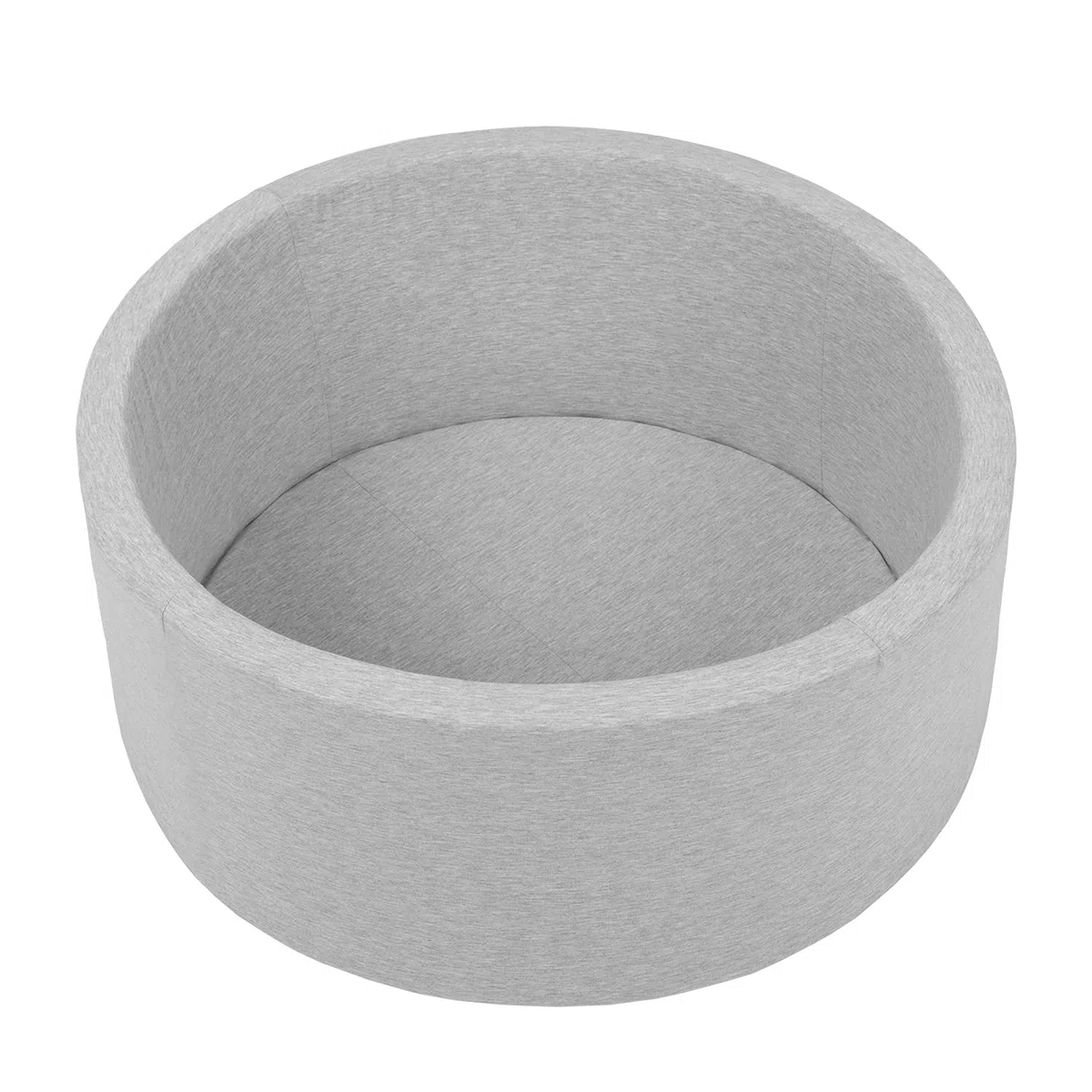 Piscina para Perros De Bolas, Suave Espuma Piscine para Gatos Piscina De Bolas Redonda Mascotas, 70X30cm/150 Bolas, Gris Claro: Blanco/Gris/Rosa Claro
