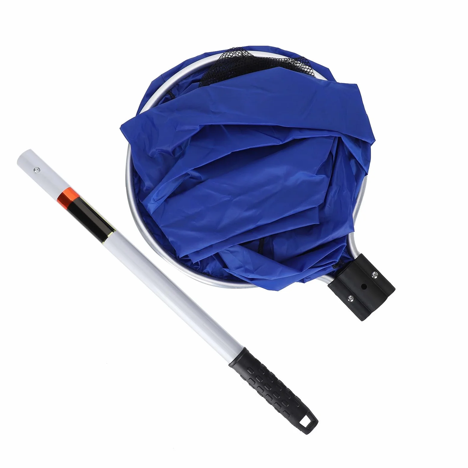 Red de Pesca Suave Impermeable para Acuario, Cesta Larga de Malla Transferencia Koi para Peces Medianos y Grandes, Herramienta Captura Peces Suave Pecera, Aleación Aluminio Duradero