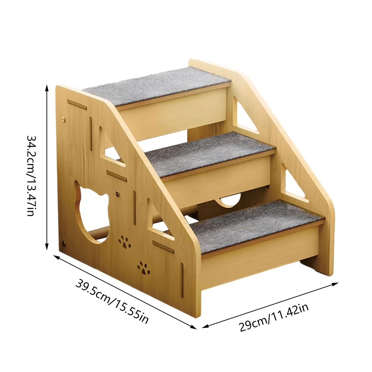 Escalones para Perros Escalera de Madera para Mascotas