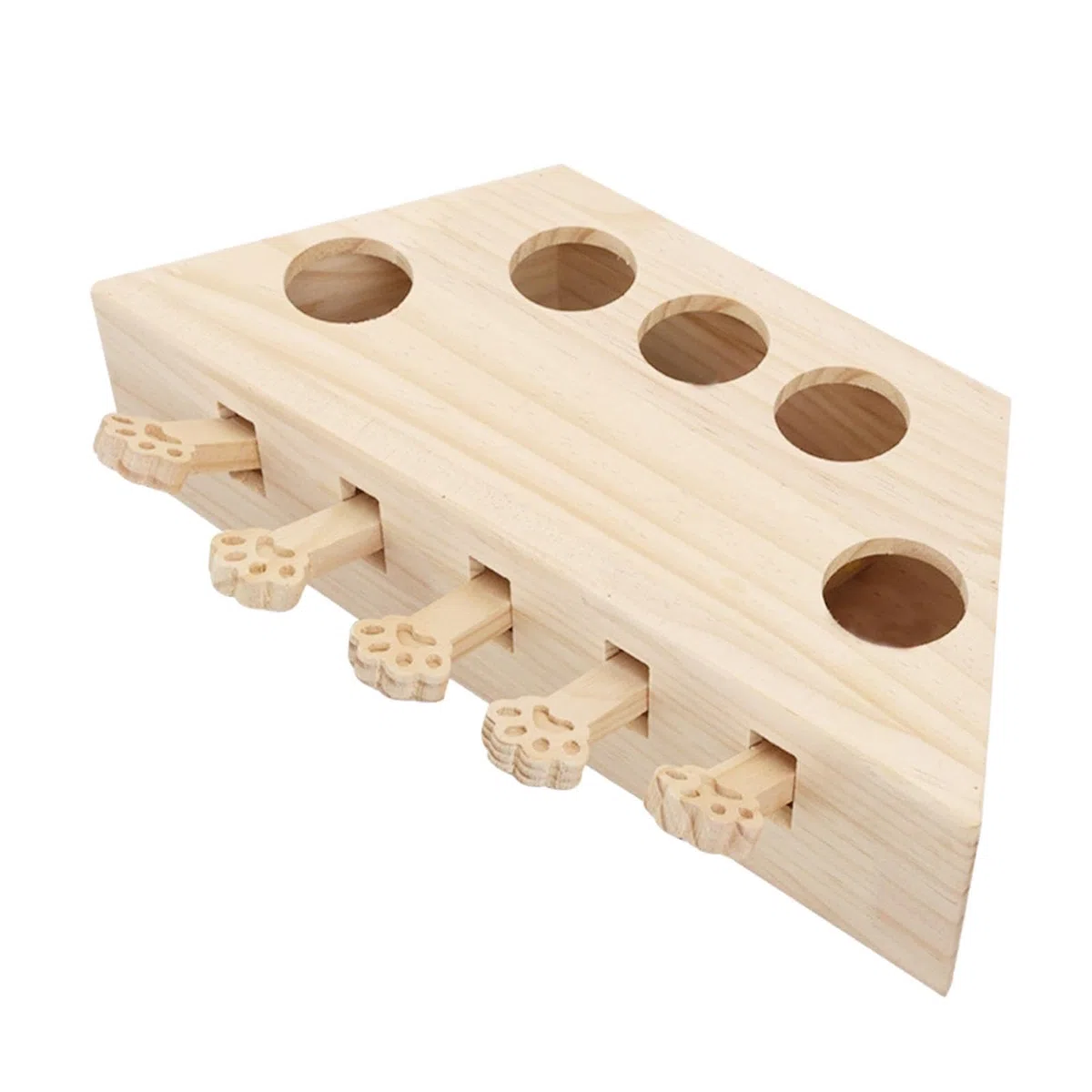 Juguete Interactivo de Madera para Gatos, Ideal para Ejercitar Gatos Y Gatitos de Todas Las Edades.