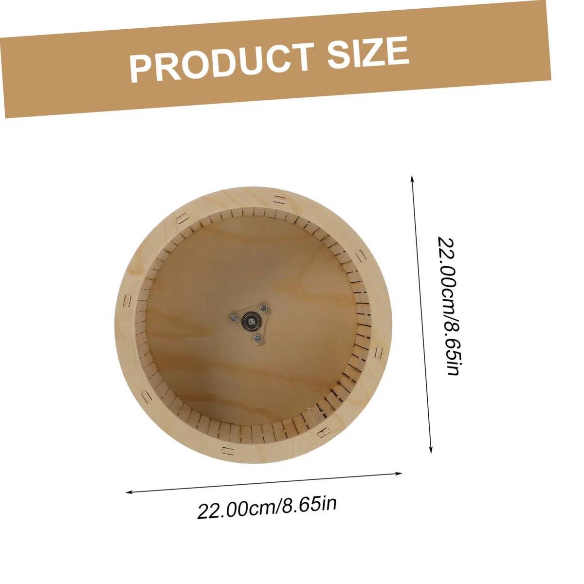 Rueda de Madera para Hámster Juguete Silencioso y Resistente para Ejercicio de Pequeños Roedores y Chinchillas Superficie Antideslizante para Mascotas Pequeñas