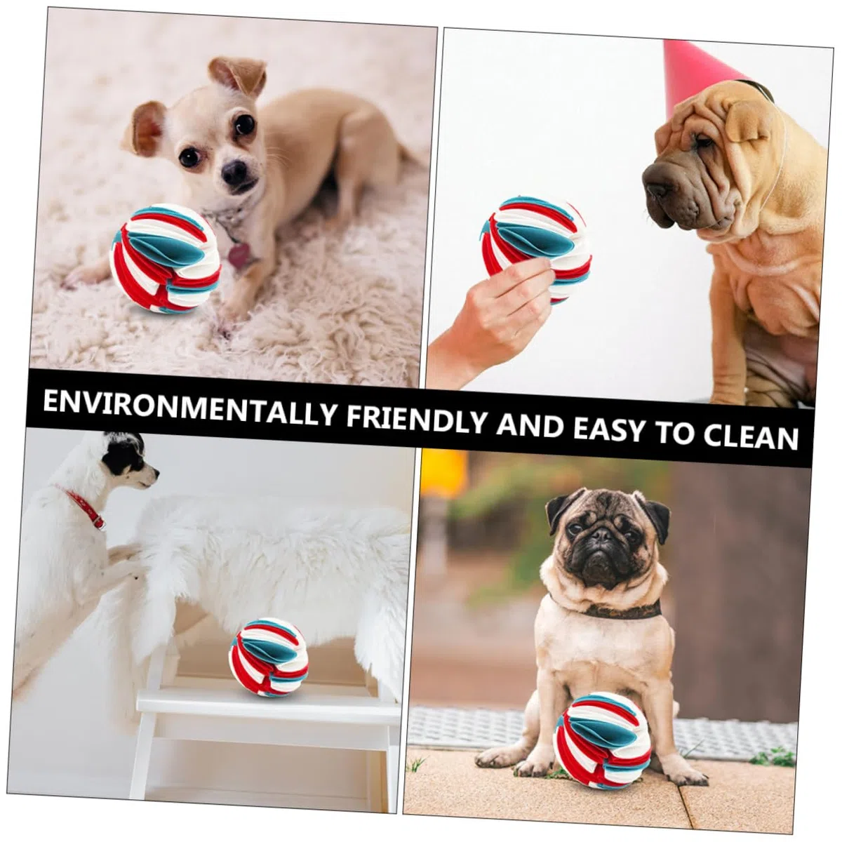 FOMIYES 3 Juguetes para Perros para Molares Juguetes para Olfatear Mascotas Juguete Masticable para Perros para Interiores Y Exteriores.