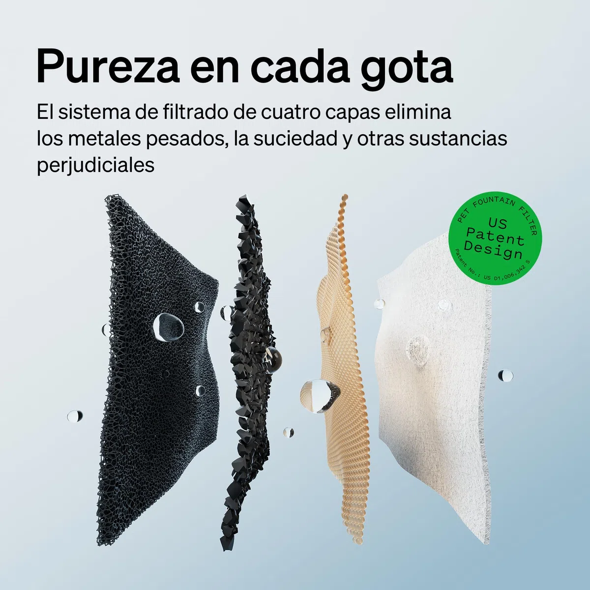 PETLIBRO Fuente para Gatos sin Cable con Sensor de Movimiento, Dockstream 2,5L Bebedero Gatos con Pilas 5000mAh, 23dB Ultra Silenciosa, Fácil de Limpiar, sin BPA, Dispensador Agua Gatos