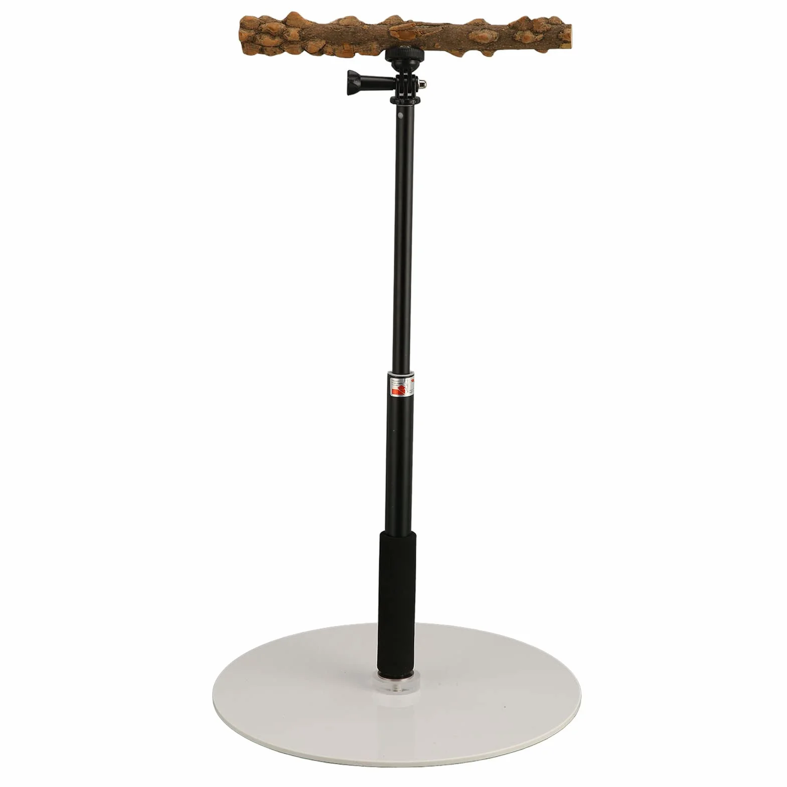 Soporte de Percha de Entrenamiento para Loros, Percha de Pie para Pájaros Desmontable Al Aire Libre con Altura Ajustable de 37 Pulgadas, Base, Soporte de Viaje para Juegos de Pájaros para Conure