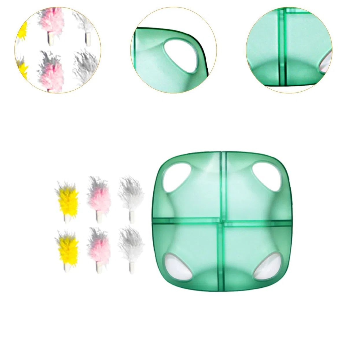 Juguete Electrónico Interactivo para Gatos, con Sensores, Divertido Mueble Protector, Regalos para Mascotas, Juguete para Gatitos, reemplazo Verde