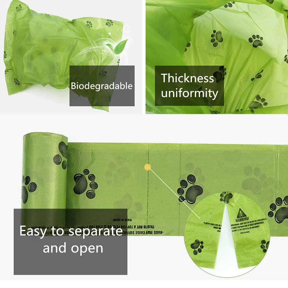 Bolsas de basura desechables para perros con dispensador