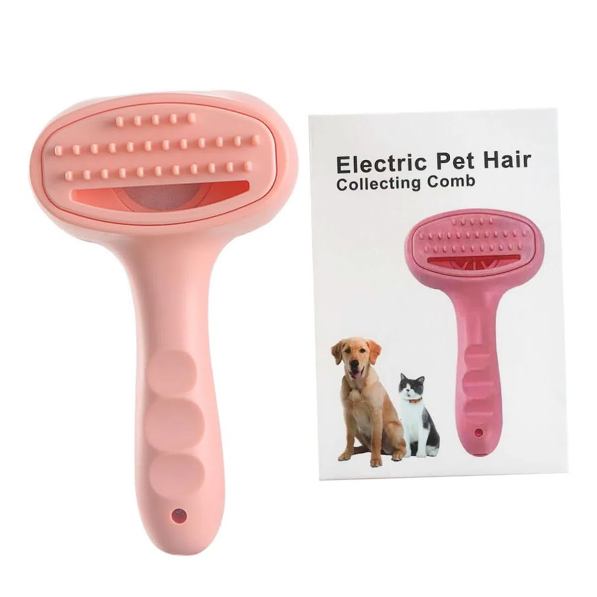 Toyvian Peine Eléctrico para Quitar Pelo de Mascotas Rojo Portátil