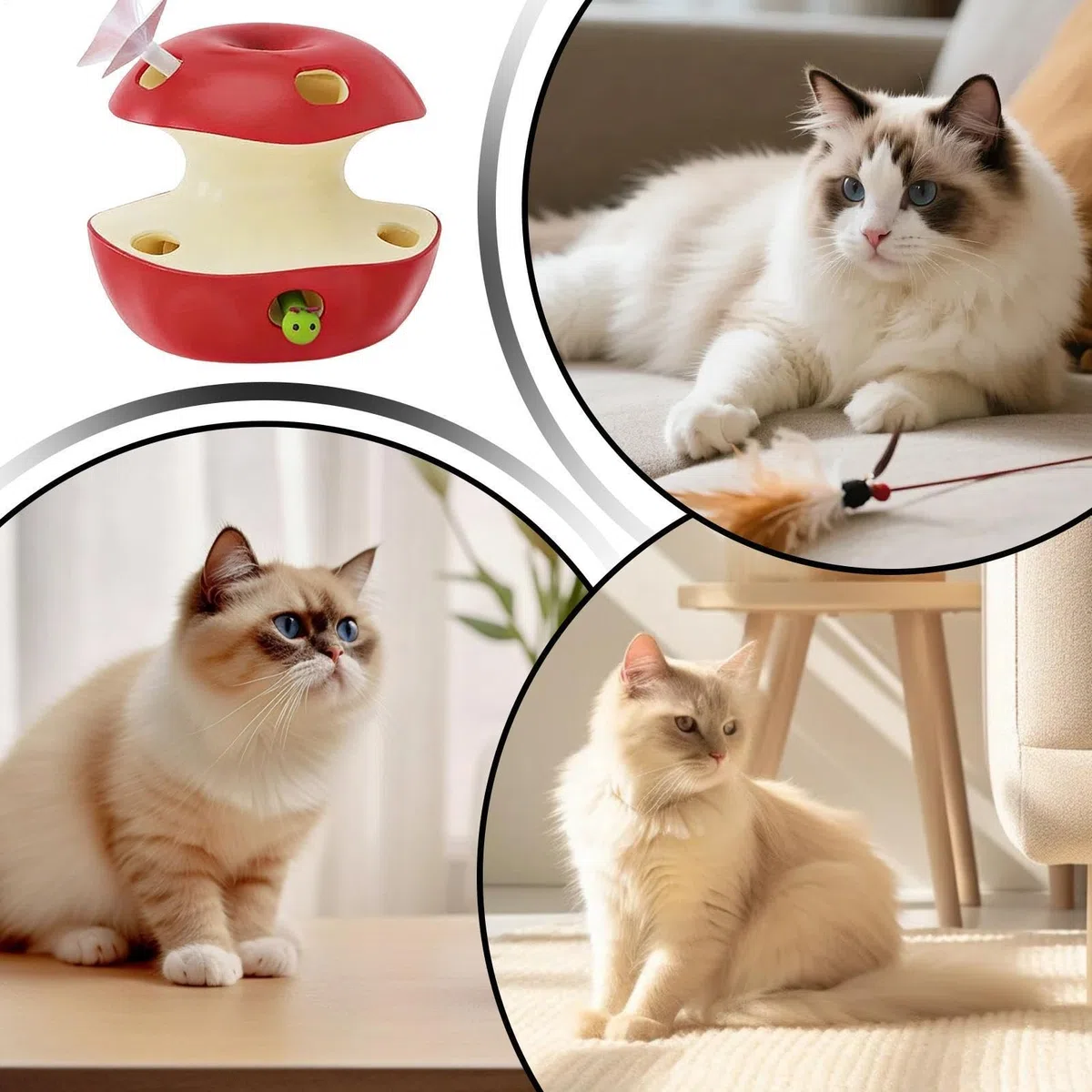 Juguetes para Gatos Juguete Eléctrico Puzzle | Juego Eléctrico Para Mascotas Para Ejercicio Estimulación Mental Entretenimiento y del Estrés