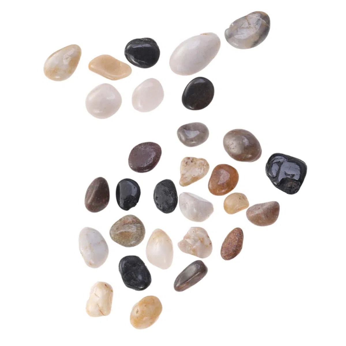 TOPBATHY Piedras Pulidas Decorativas para Peceras y Acuarios, Guijarros de Río Naturales de Cobblestone, Reutilizables Mantenimiento para Paisajismo y Jardines