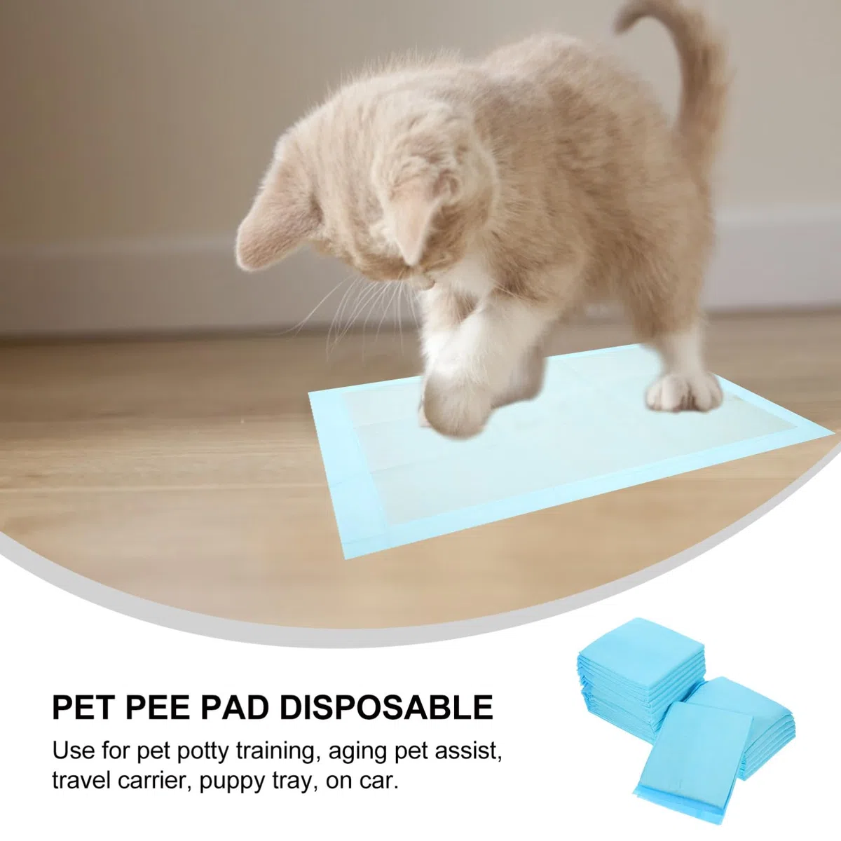COLLBATH Empapador para Cachorros y Mascotas 40 Almohadillas No Tejidas Absorbentes para Entrenamiento y Viajes