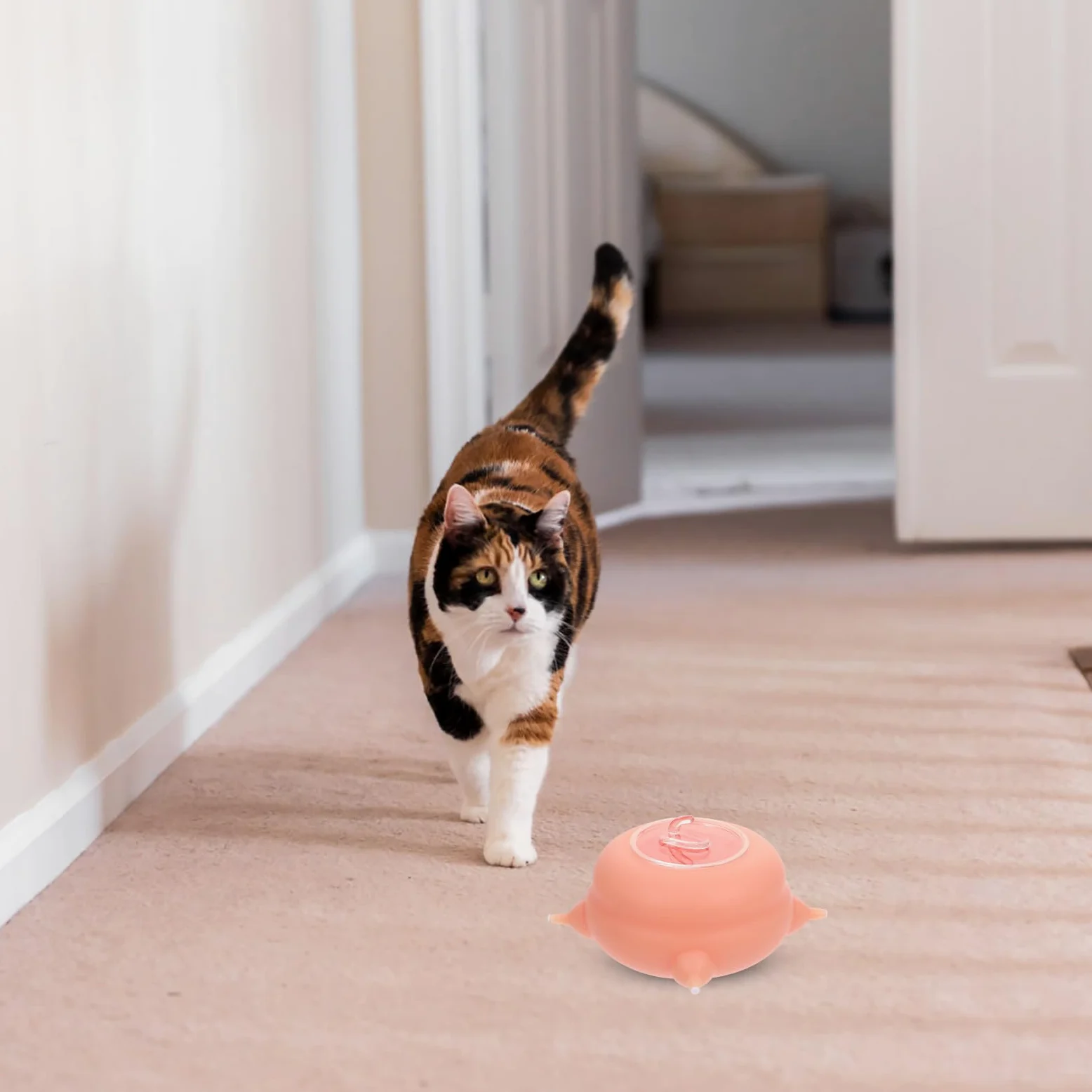 Veemoon Alimentador de Leche Resistente y Fácil de Usar para Cachorros y Gatitos de Silicona Rosa, Juguete de Entrenamiento y Herramienta de Alimentación para Mascotas