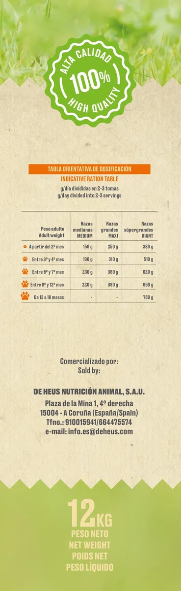 Pienso para Perros Cachorros con Pollo Fresco Sin Cereales Alimento seco para Perros 12 kg Canun Fresh Puppy Delice