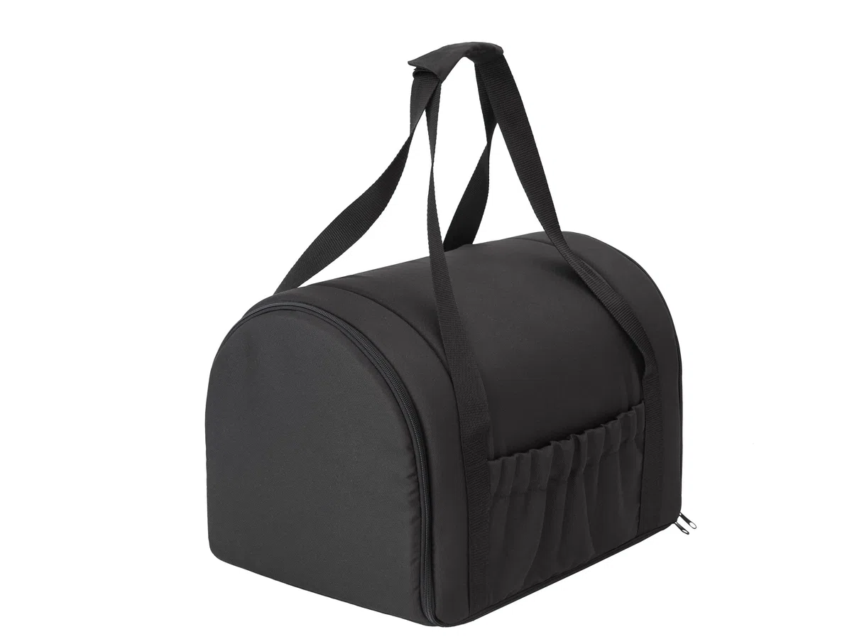 Bolsa de transporte para gatos, bolsa de transporte para mascotas, plegable, bolsa de transporte para perros o gatos, color negro, tamaño 1: 27 x 39 x 28 cm