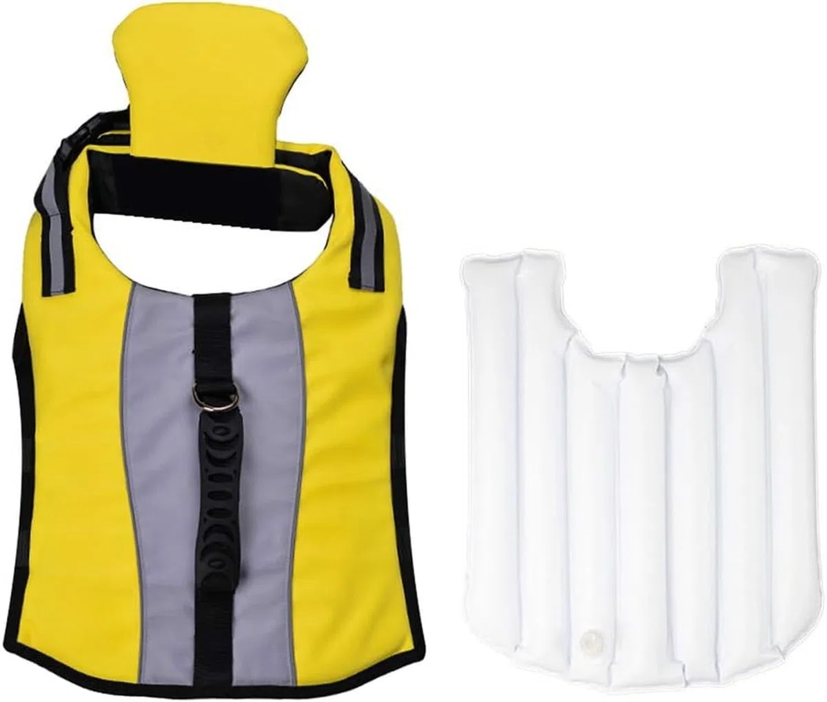 Chaleco Salvavidas para Perro Ripstop, Chaleco de Natación Plegable Portátil con Flotabilidad Mejorada, Airbag de Seguridad con Asa de Rescate Reflectante para, M, M