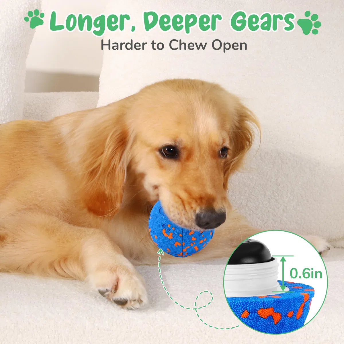 Juguetes interactivos inteligentes para perros, bola vibratoria para perros, juguetes eléctricos para masticar perros medianos y grandes, carcasa a prueba de masticaciones, movimiento