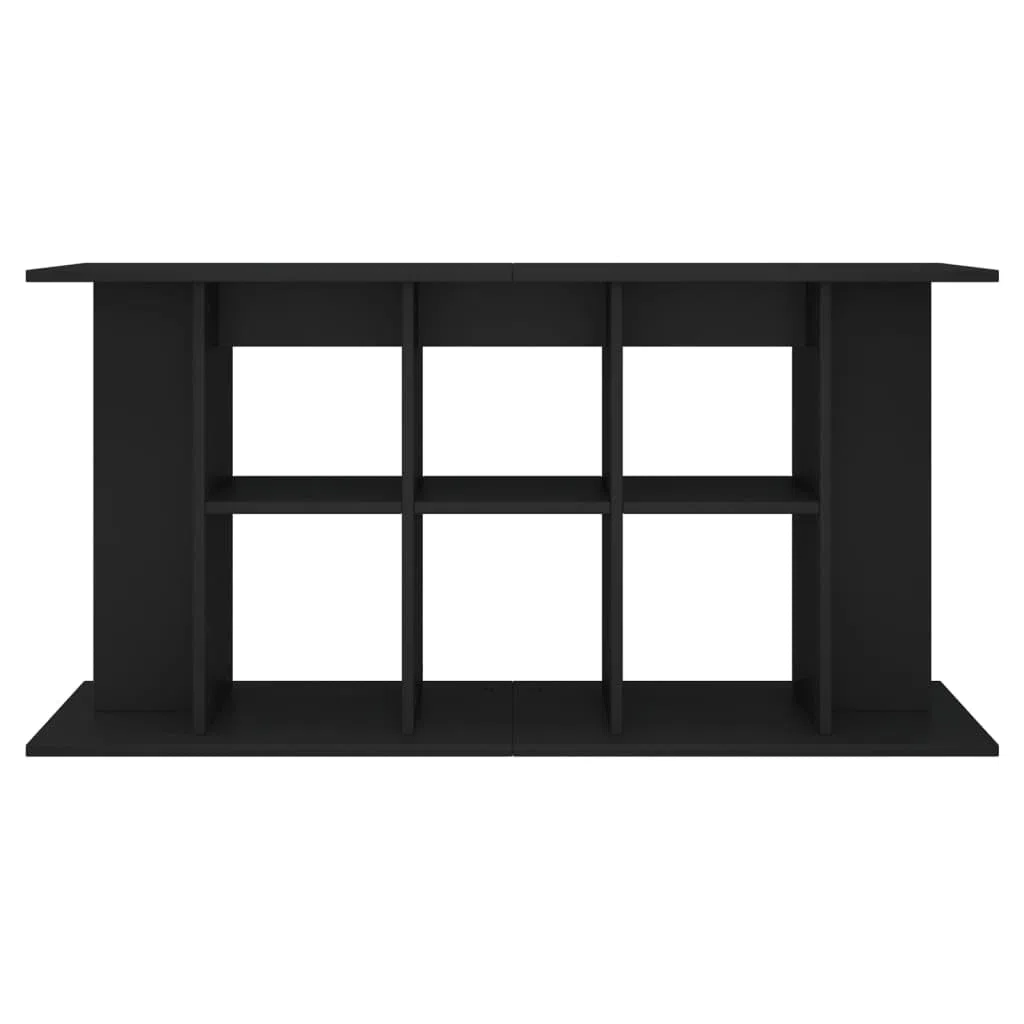Soporte para acuario, color negro, de material de madera, 120 x 40 x 60 cm, con espacio de almacenamiento, estantería y armario para peces, muebles de acuario, en el salón, dormitorio