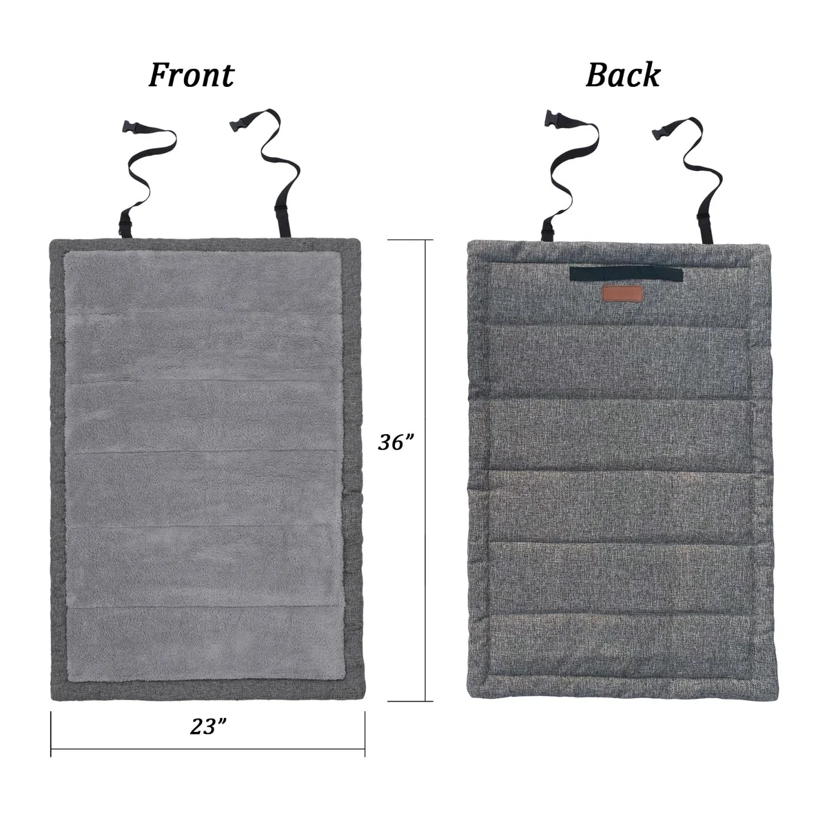 Rollup Cama para perros al aire libre, colchonetas de viaje para perros medianos y grandes, portátil, plegable, lavable a máquina, accesorios para mascotas para máxima comodidad, 36 x 23 pulgadas,