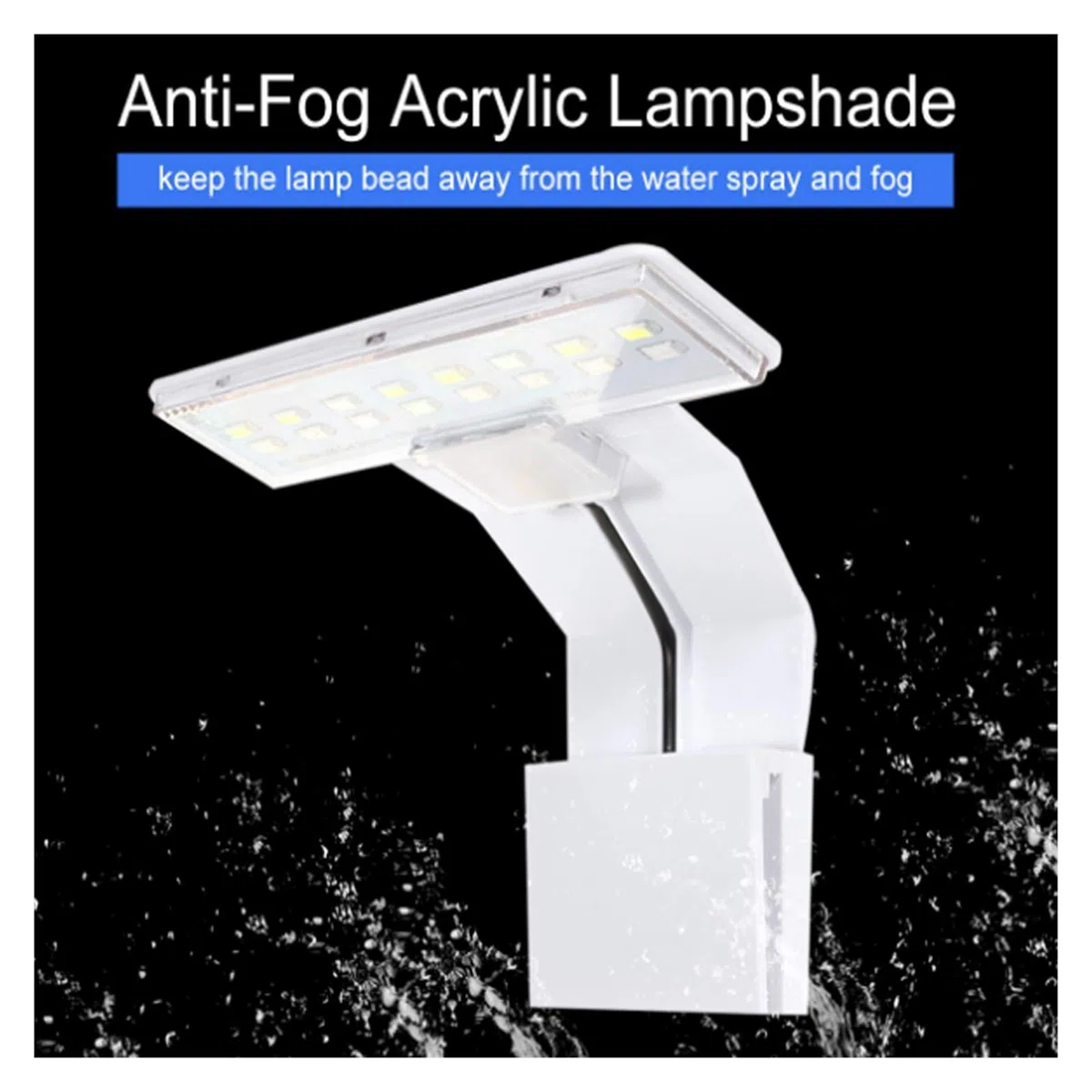 Luz de Acuario 3 Modos 5W 10W LED Aqua Fish Light para Acuario Fish Tank Abrazadera Clip Luz Blanco Azul Rojo Verde Color Iluminación (Color : M180 B 3)