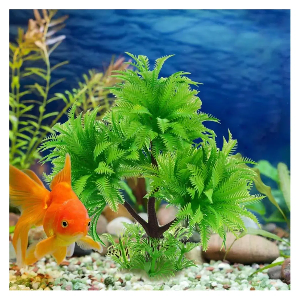 Plantas Artificiales para acuarios, Acuario Plantas Artificiales Multicolor(Green)