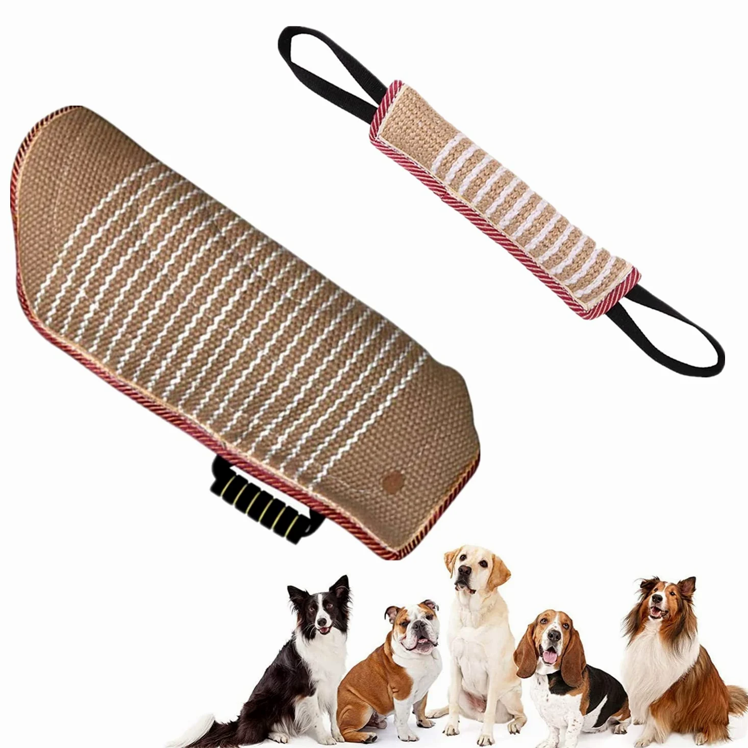 Manga de Mordida para Perros Mordedor Perro Salchicha Mordida Perros Funda de Brazo de Protección para Mordedura Perro Entrenamiento Mordedura de Perros Mediano Grande