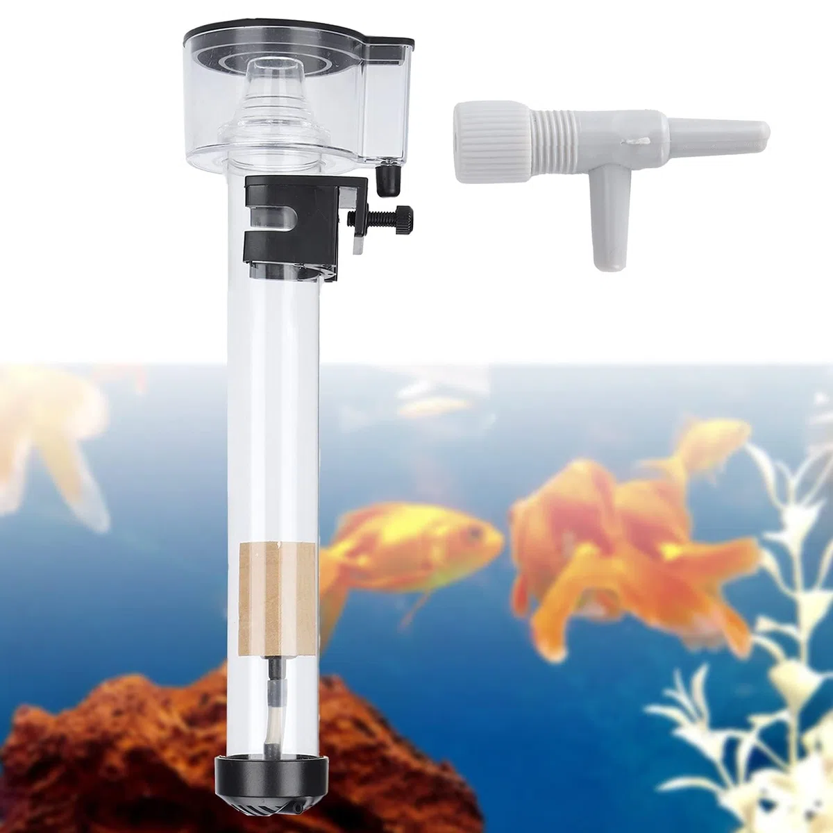 Skimmer de proteínas para acuario, superficie de acuario, procesador de película de aceite para eliminar aceite, accesorios de ajuste de flujo de aire