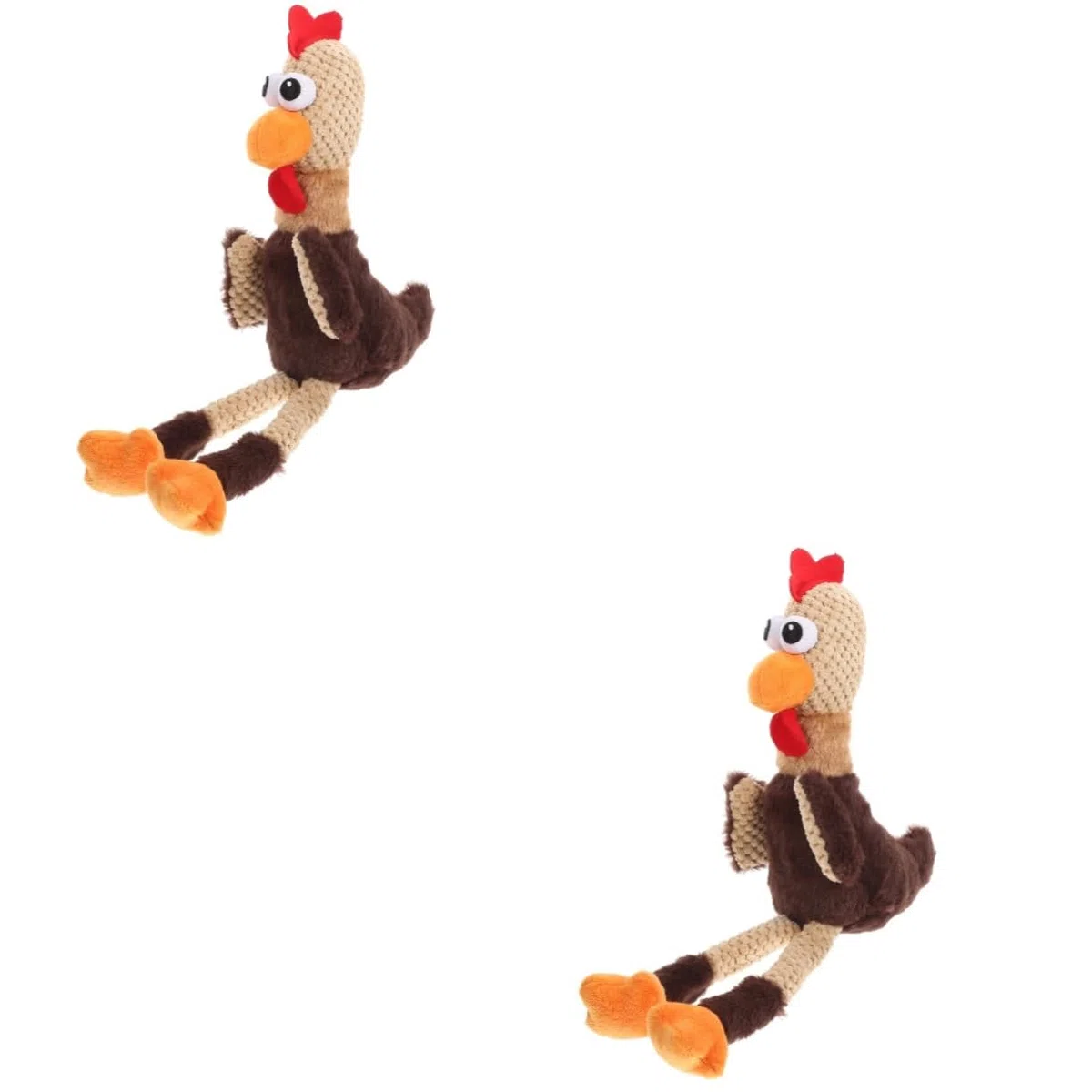 POPETPOP 2piezas Juguete para Mascotas Forma De Pollo Juguete De Masticación Interactivo para Perros Divertido y Resistente para Cachorros para Jugar y Limpiar