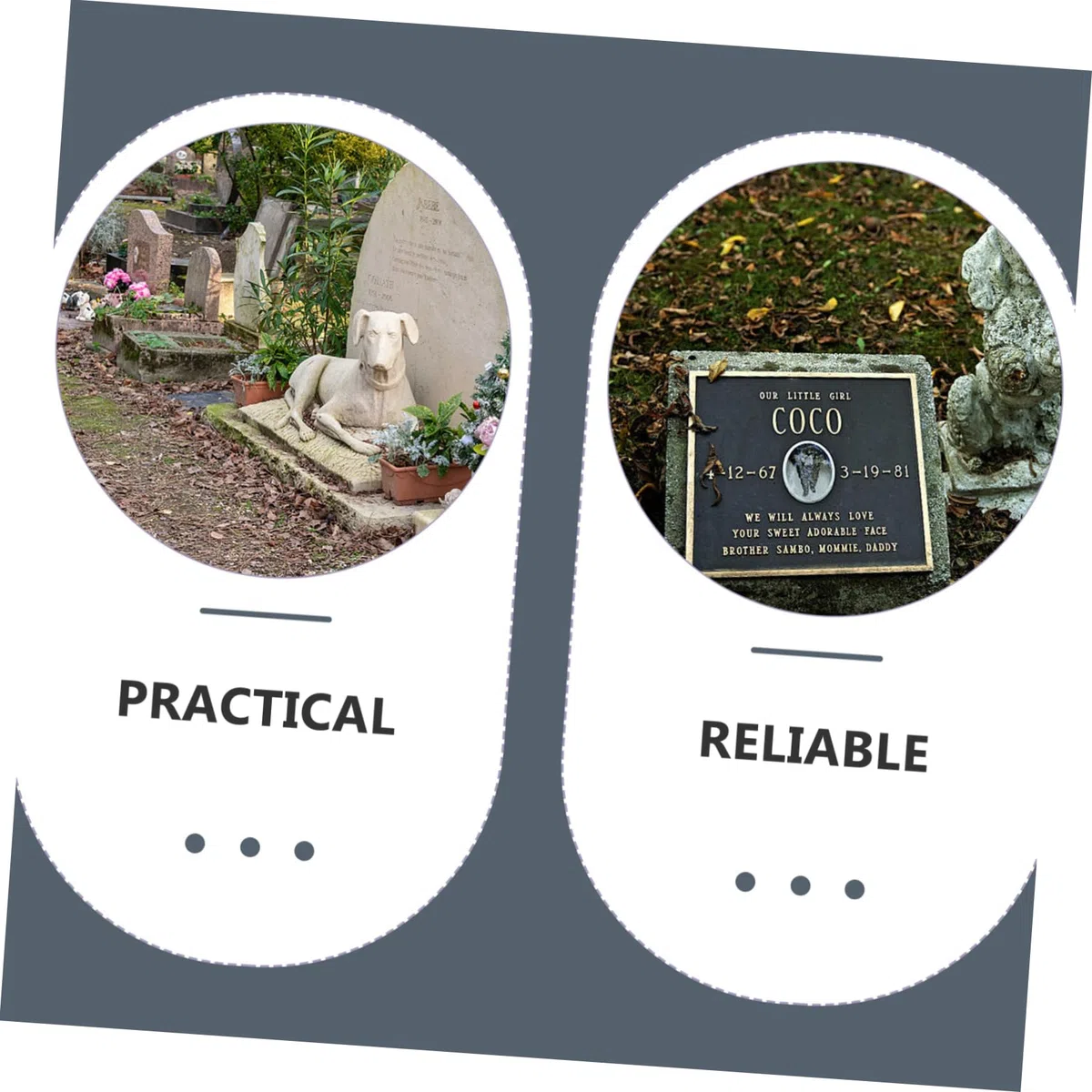 COLLBATH Lápida Conmemorativa para Mascotas De Resina, Estatua Artesanal Tamaño Artificial, Decoración para Jardín y Exteriores, Recuerdo Amoroso para Dueños De Perros y Gatos