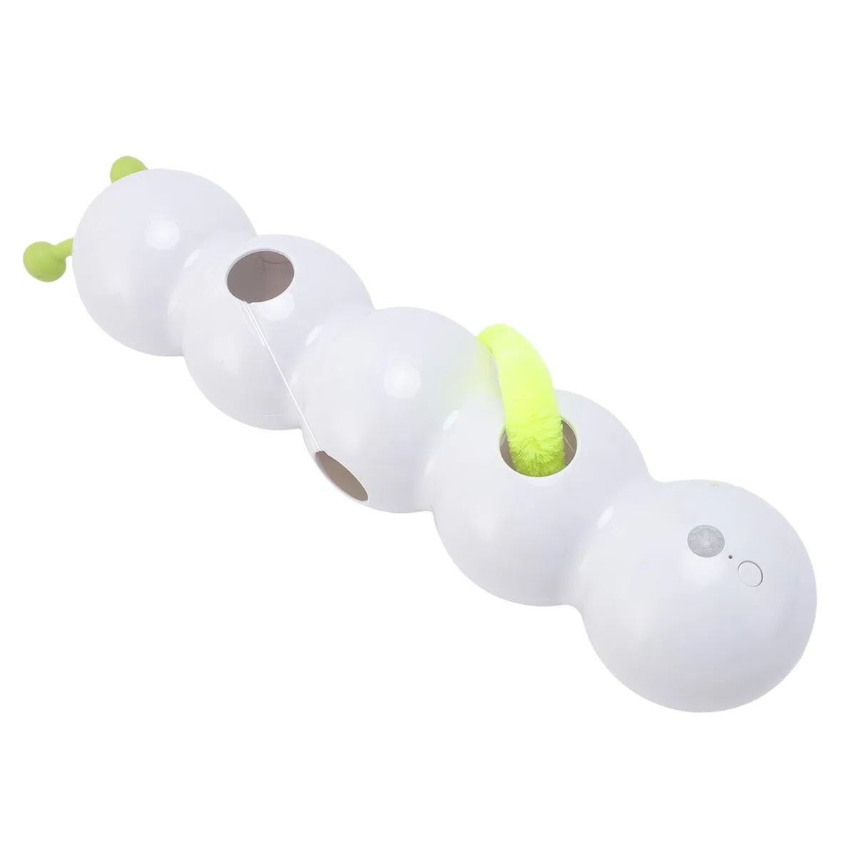Dpofirs Juguete Interactivo Eléctrico para Gatos, Juguete de Oruga de Plástico para Gatos con Función Inteligente y Ventosa, para Mascotas Recargable por USB