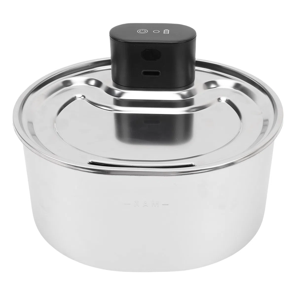 Fuente de Agua para Gatos de Acero Inoxidable, Dispensador Automático de Agua para Mascotas de 3,2 L con Sensor Inteligente y Diseño Recargable, para Gatos y Perros en