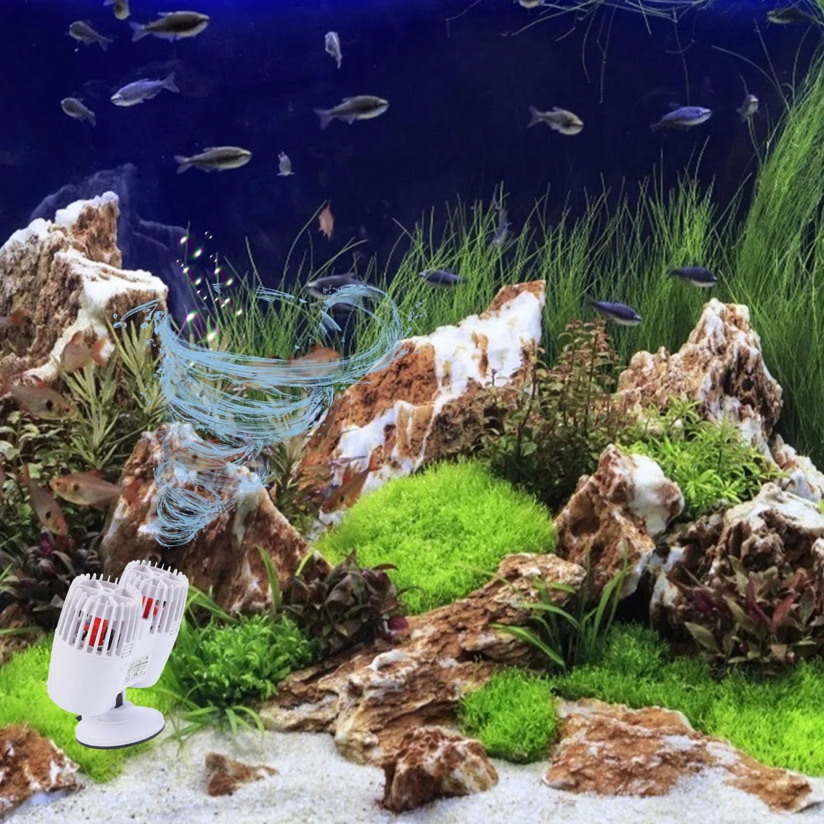 Generador de Olas para Acuario, Bomba Silenciosa de 20w y 15000l/h