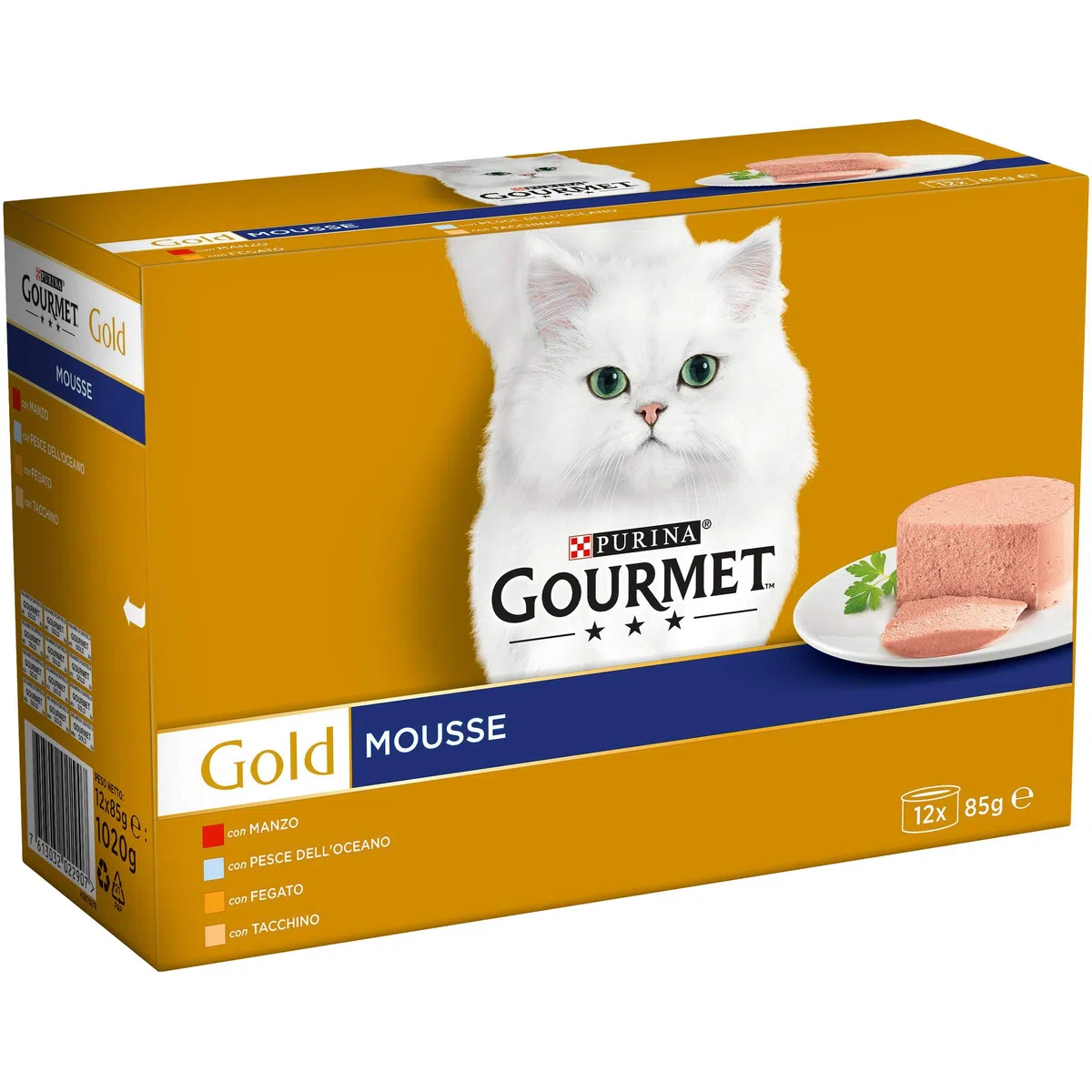 Gourmet Purina Gold - Comida Húmeda para Gato Pack de 12 x 8 x 85g (96 conservas)