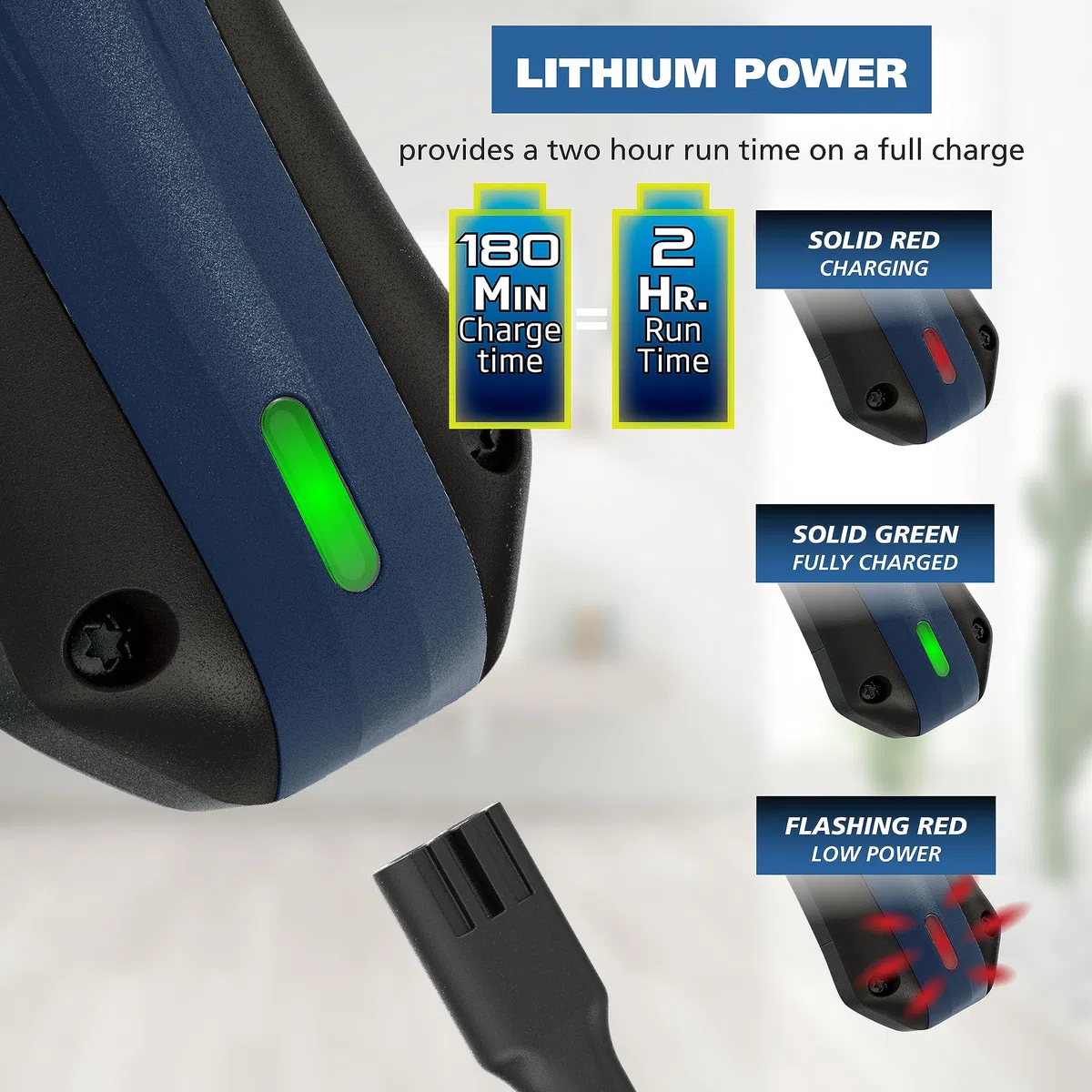 Wahl Power Pro - Cable Recargable de Iones de Litio inalámbrico, Kit de Aseo para Perros – Cortapelos eléctricos inalámbricos Resistentes para Aseo de Las Capas más Gruesas, Modelo 3024675 | Cortapelos eléctricos inalámbricos resistentes para perros para