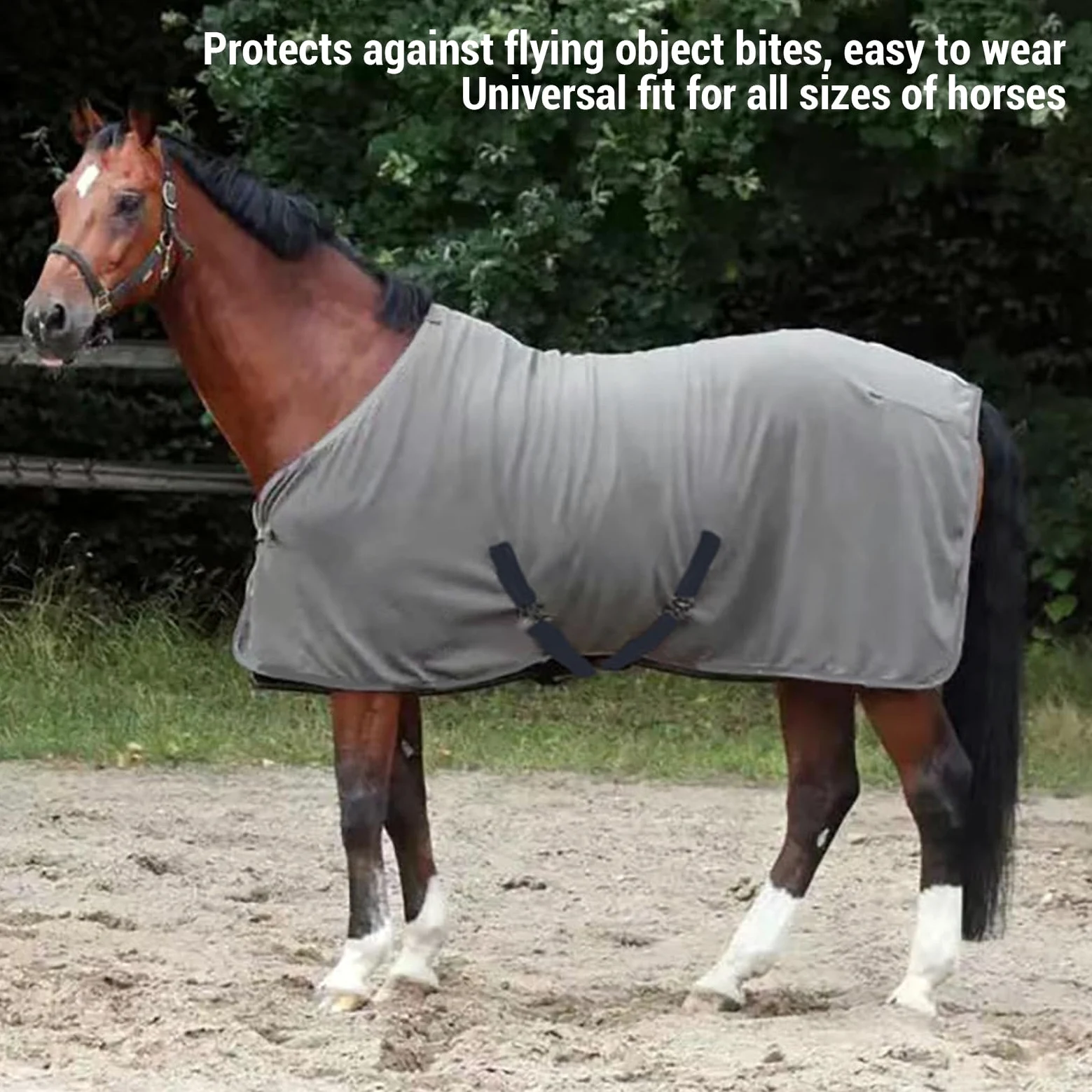Jeanoko Manta de Invierno para Caballos, Relleno de Franela Suave y