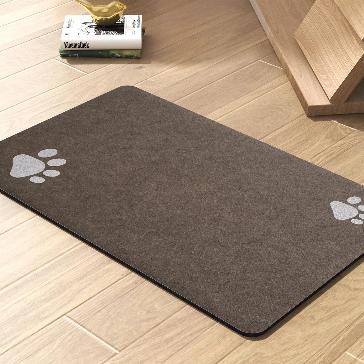 Tapete de alimentación para mascotas, tapete absorbente para cuenco de comida y agua, sin manchas, dispensador de agua para perros, accesorios para perros, suministros para mascotas, cuenco de agua