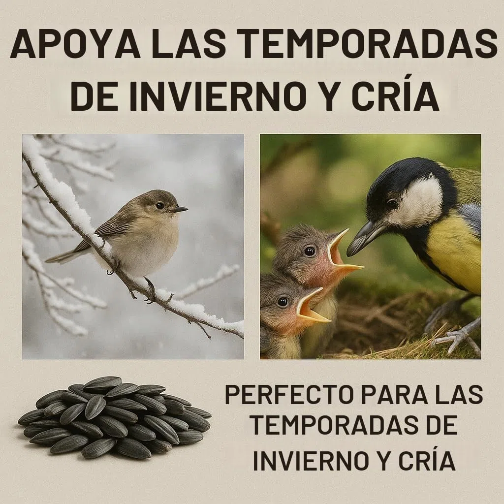 GiDeli Semillas de girasol negras 25 kg, Pienso Salvaje para Pájaros Silvestres para Todo el Año, Alimento para Caballos y Pequeños Animales