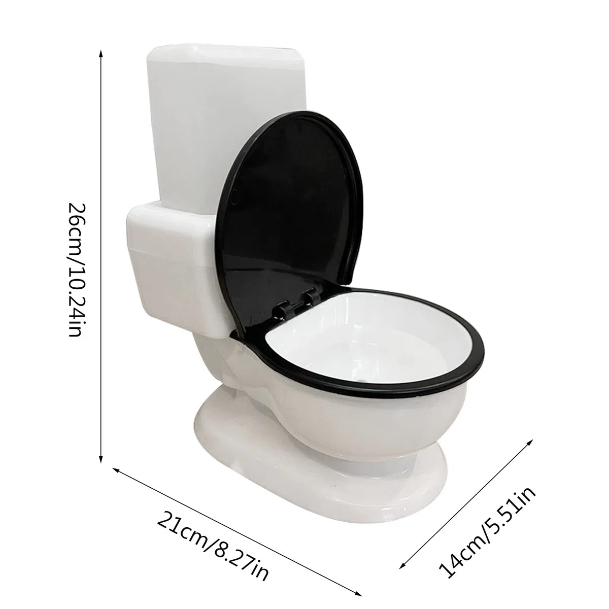 Fuente de Agua para Gatos Forma de Inodoro Divertida Bebedero automático para Mascotas Dispensador de Agua silencioso Alimentado por Gravedad 650 ml Sin Filtro para Gatos Bebedero Dispensador