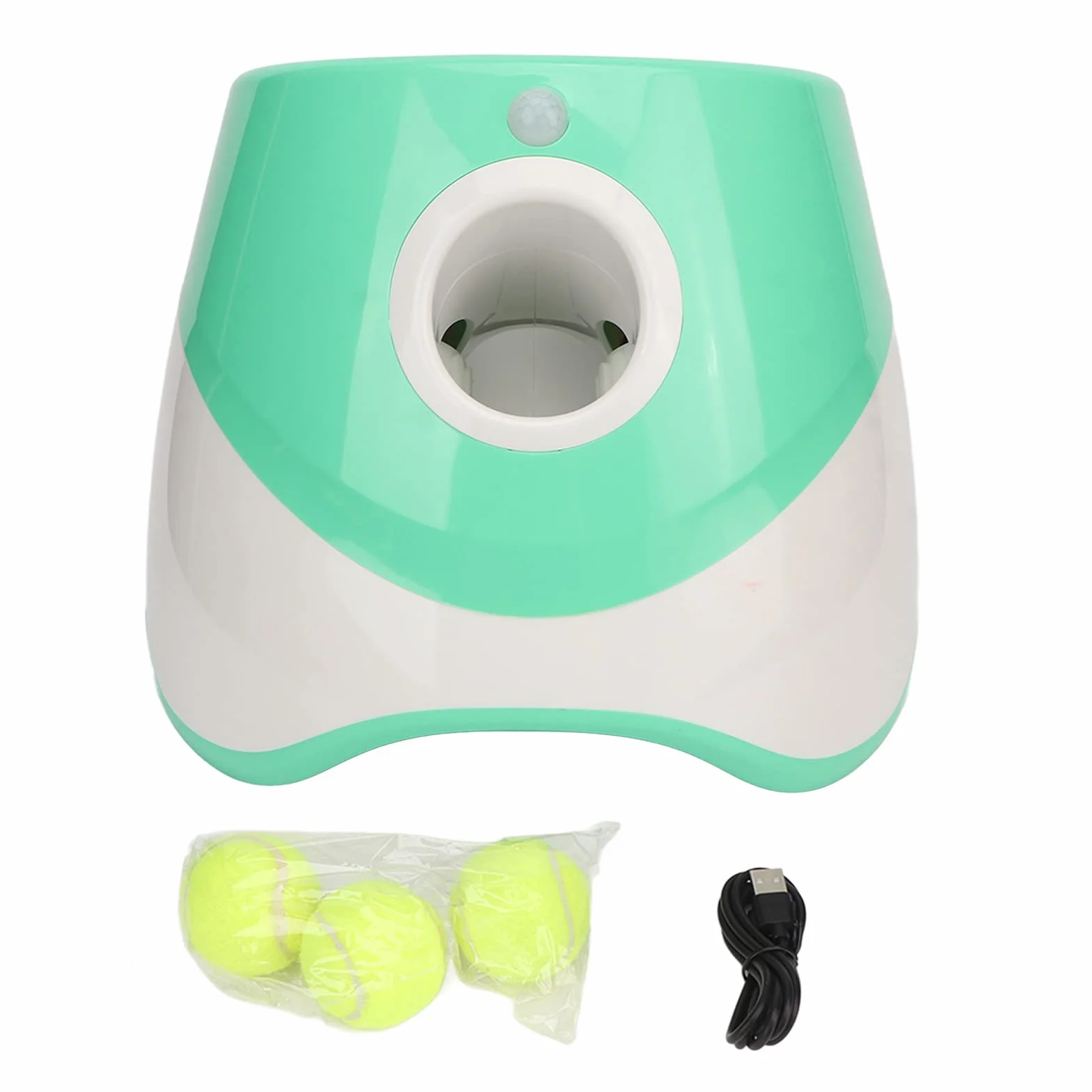 Lanzador Automático de Bolas para s, Lanzador de Bolas Recargable para Mascotas 3 Modos para Exteriores para Mascotas