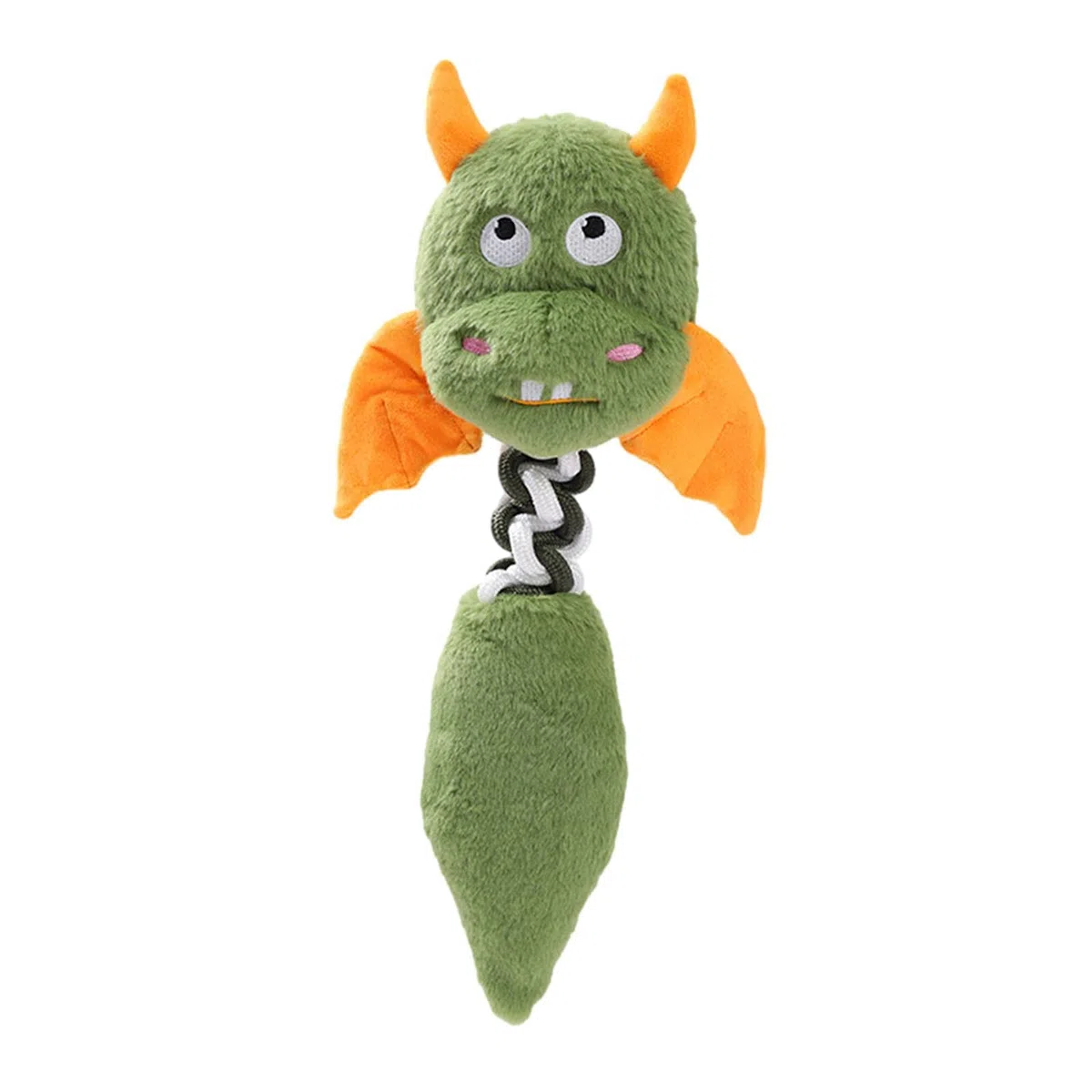 Juguete Interactivo para Perros Peluche Masticable Squeak Resistente con Sonido para Función de Entretenimiento Adecuado para Cachorros Perros, Verde
