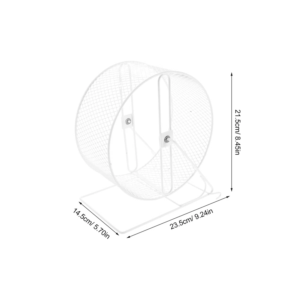 Rueda para Hámster Metálica Silenciosa de Ejercicio Estable para Jerbos Ratones y Pequeños Roedores Protección de Uñas y Diseño Duradero para Fitness Diario