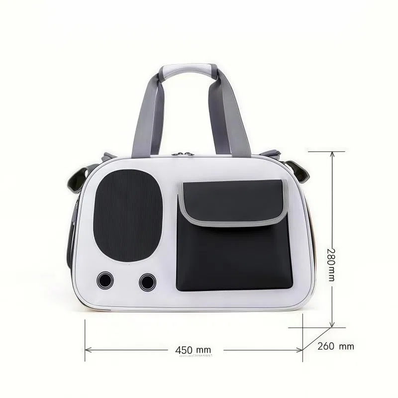 Transportín Perros Gatos para Suzuki Vitara/Grand Vitara Asiento Trasero Coche Bolsa de Transporte Plegable Bandolera Viaje Rejilla Transpirable,Beige/Black