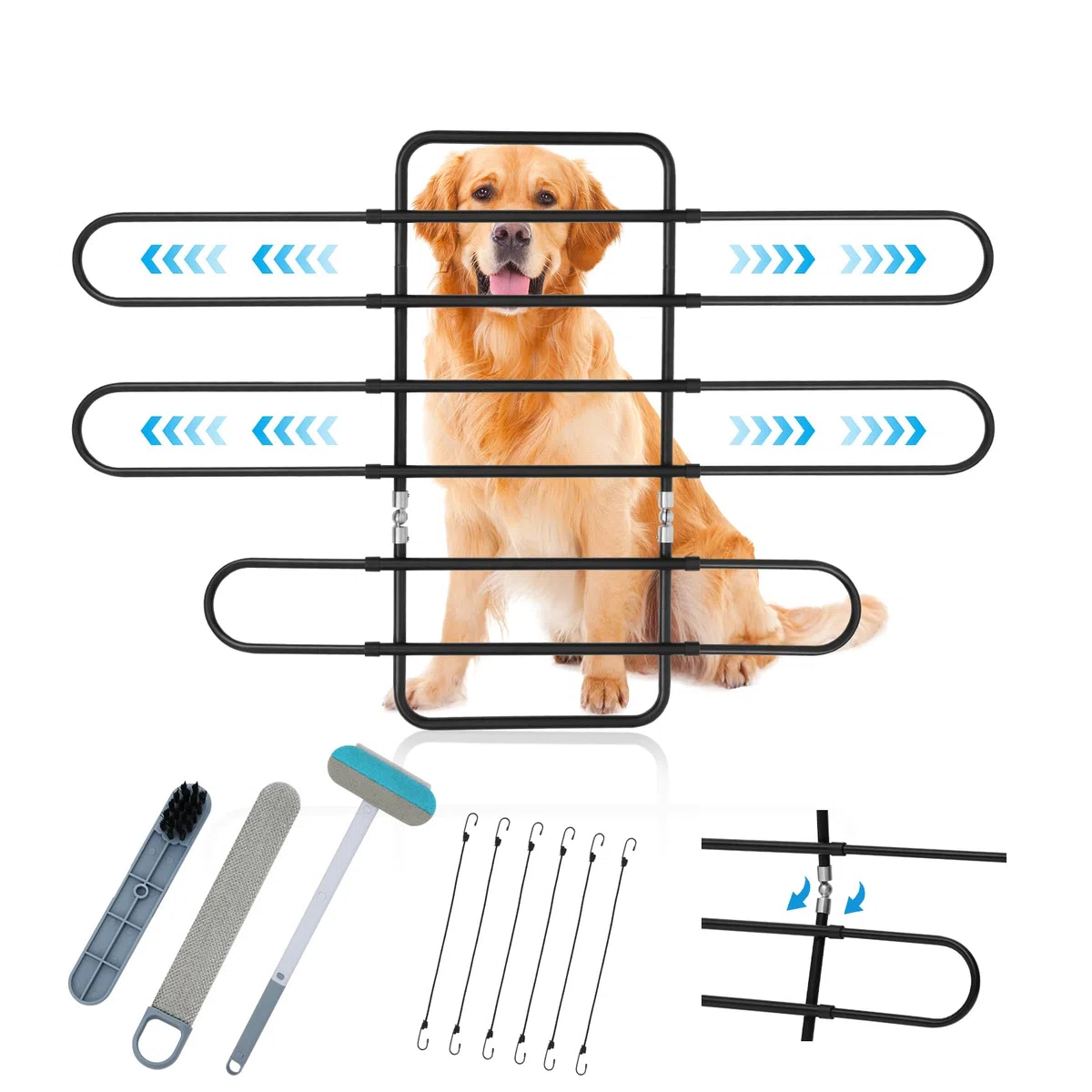 Barrera para perros para SUV, camión, Hatchback, sedán