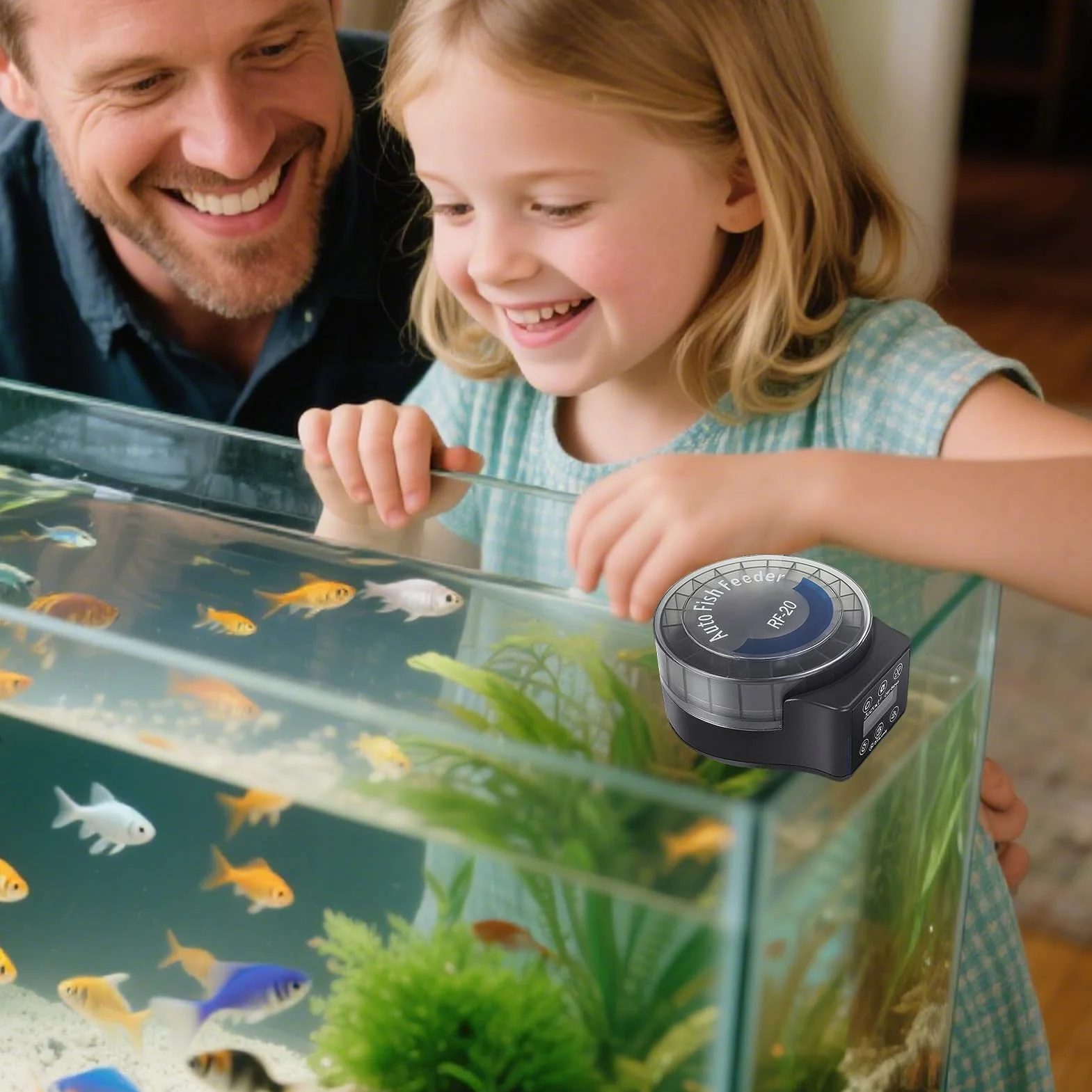 Alimentador Automático para Acuario Dispensador Automático de Alimento para