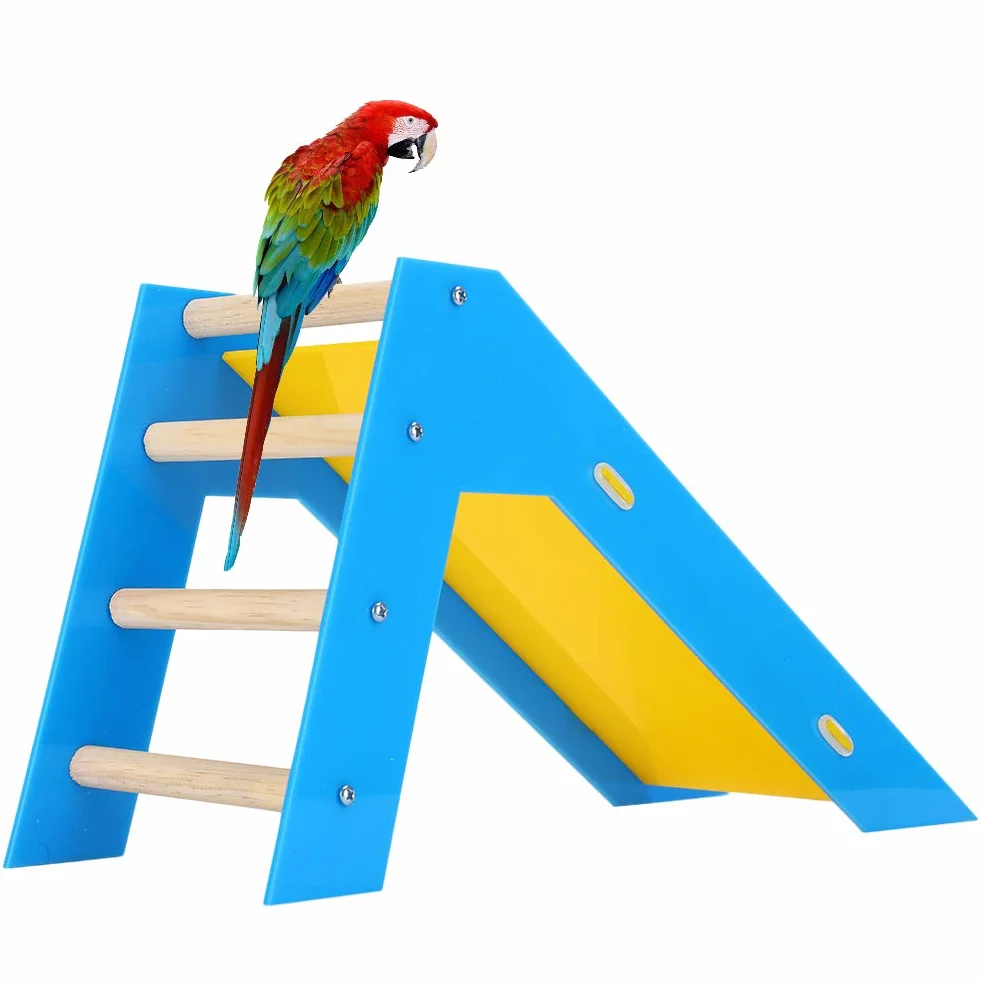 Juguetes de Diapositivas de Loro Entrenamiento de Aves Juguetes educativos Escaleras de Escalada de Loros Perchas Juguetes para Periquito Budgie Cockatiel Conure Lovebird Finch