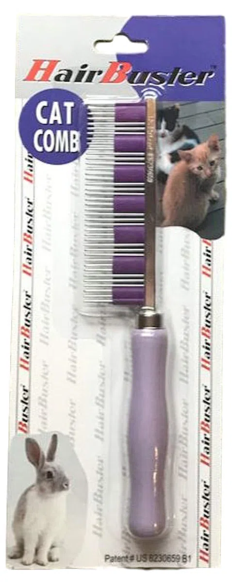 Bunny Gear The Original HairBuster Peine – DeShedding para conejos, perros y gatos