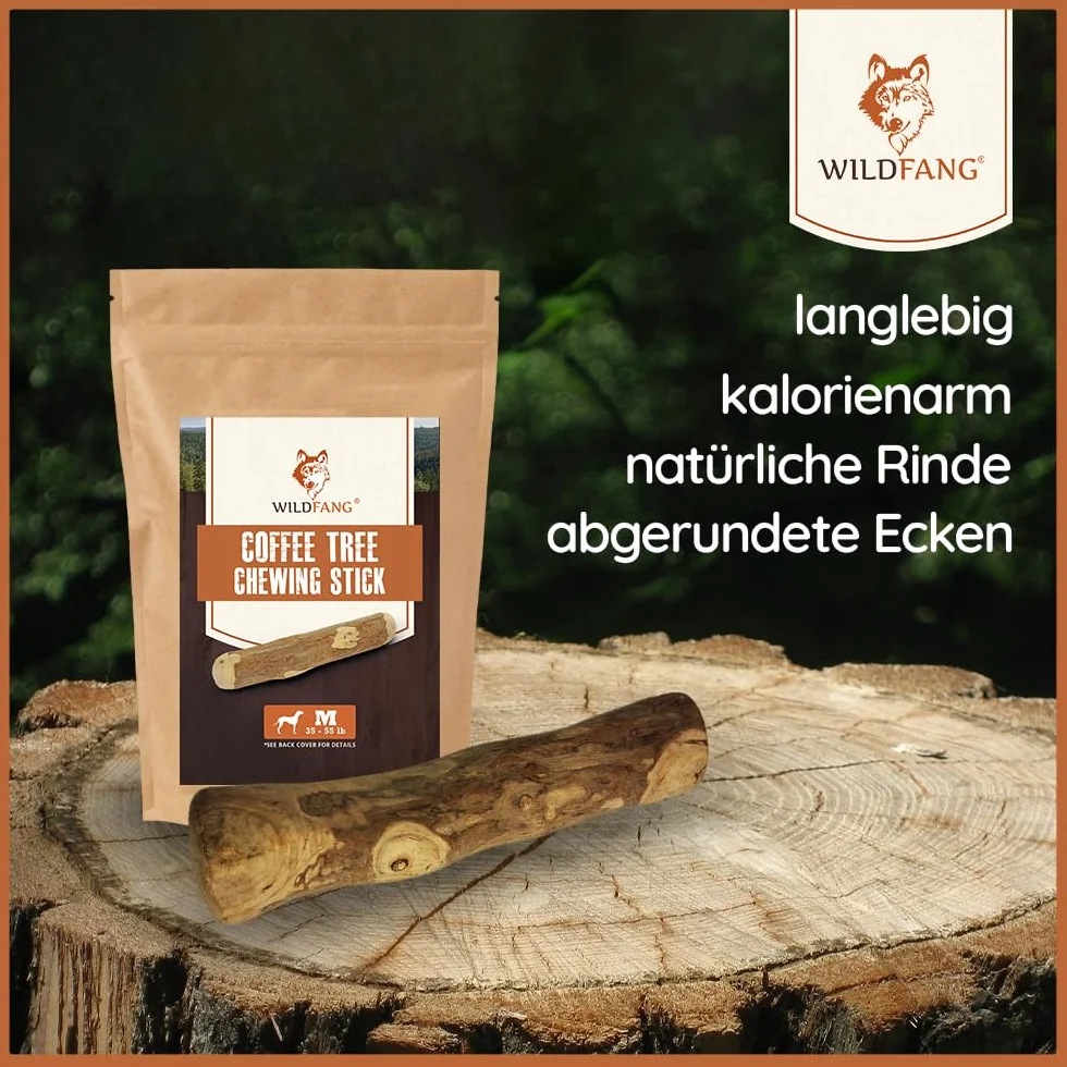 Wildfang® Set Juguetes para Perros – Juguete Perro Natural y para Cachorros Cuidado Dental, Mordedor Perro Raíz de Brezo, Madera de Café, Queso, Olivo y Hueso de Cuero, Chuches para Perros