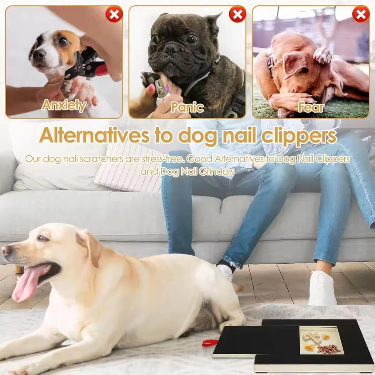 Tabla Rascadora De Uñas Con Para Perros Actividad Interactiva De Madera Con