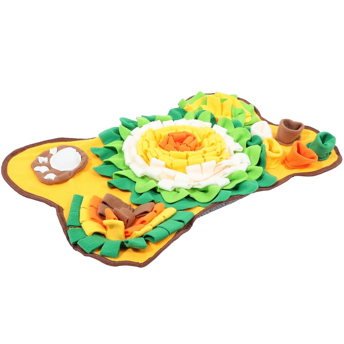 GALPADA Alfombrilla Olfativa Adecuado para Entrenamiento Olfativo para Perros en Forma de Hueso, Esterilla Interactiva de Forrajeo de Algodón y Juego de Búsqueda de Comida